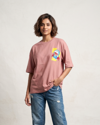 doraemon print t-shirt