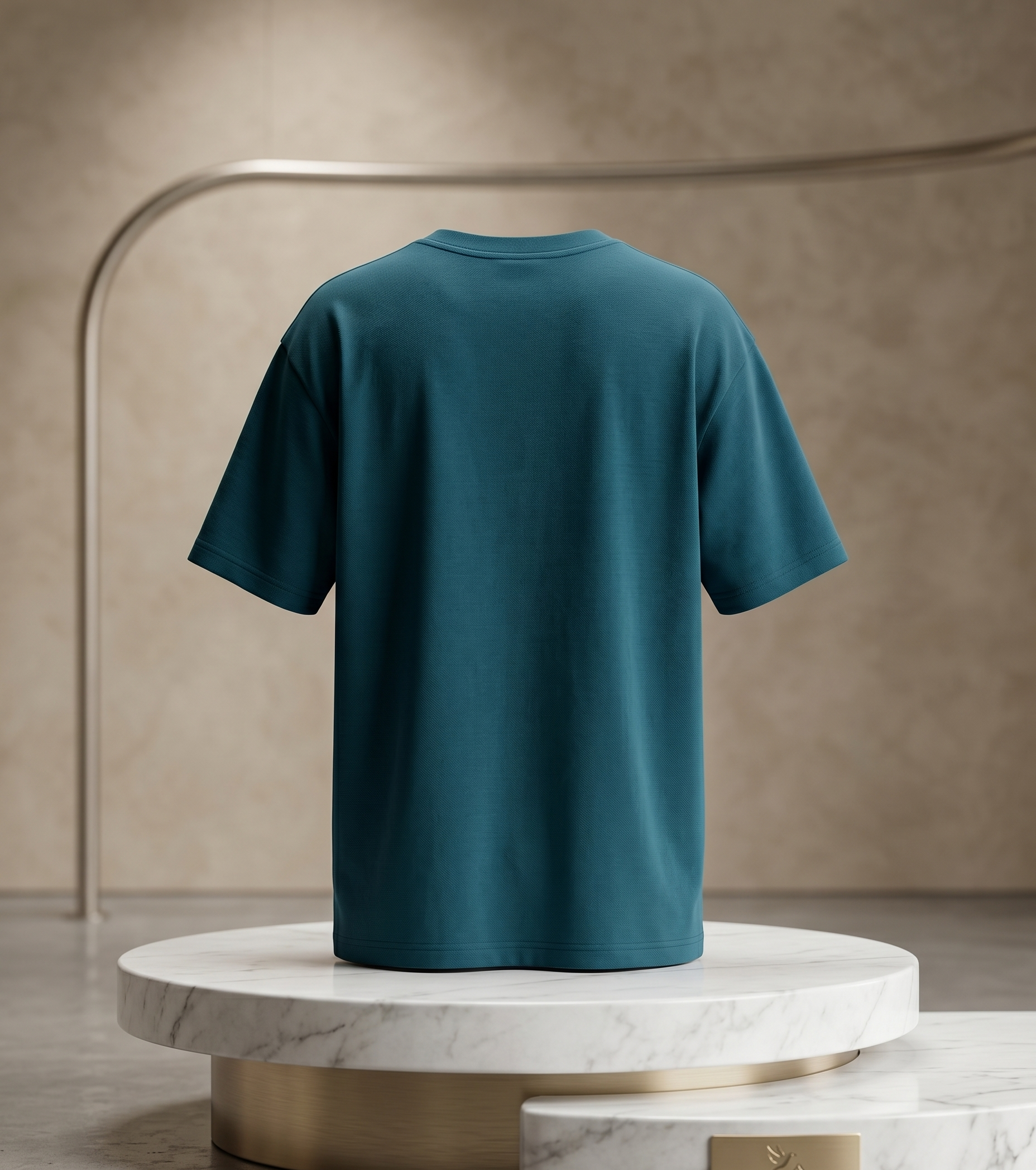 Penguin Print Peacock Oversized T-Shirt - Image 4