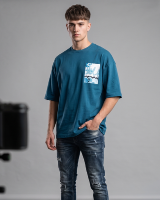 Peacock boxy unisex oversize t shirt
