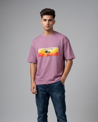 It Always Gets Better Graphic Purple Oversized T-Shirt by Oyewear
